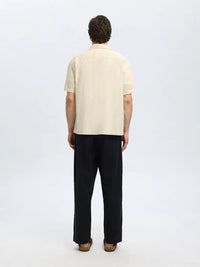 Jax Skjorte - Egret/Broderi Selected Homme
