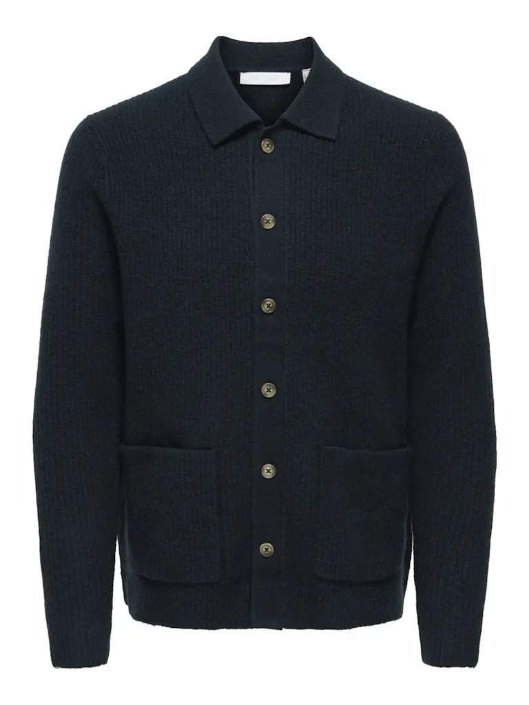 Jet Cardigan - Dark Sapphire Only & Sons