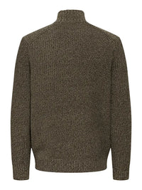Join Half Zip Genser - Walnut Only & Sons