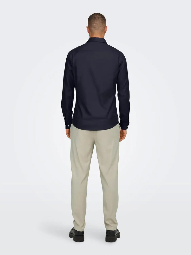 Jordan Twill Skjorte - Night Sky Only & Sons