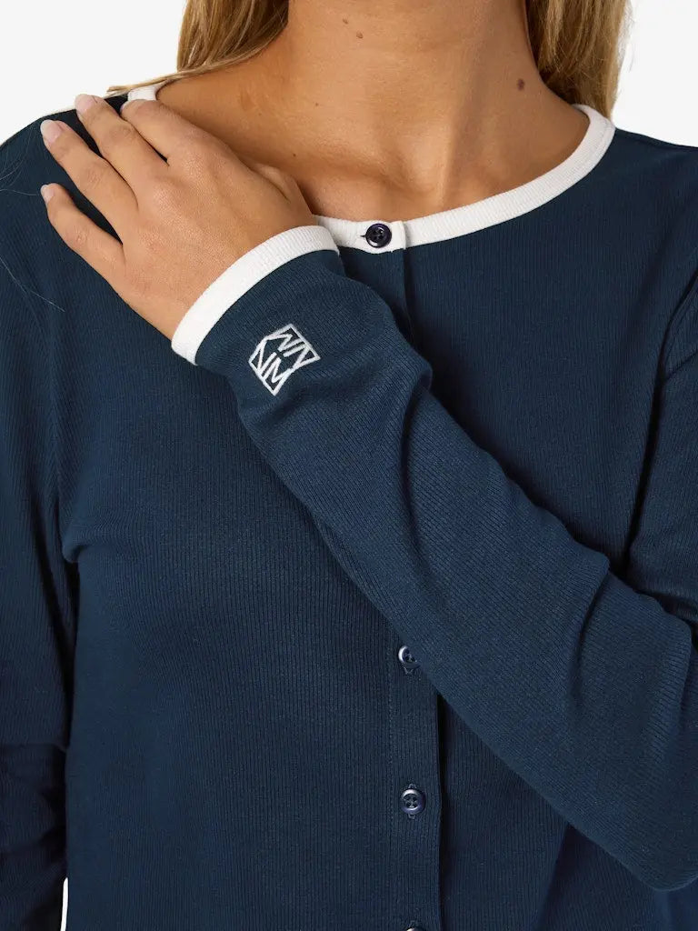 Judy Cardigan - Navy Blazer Detail Noisy May
