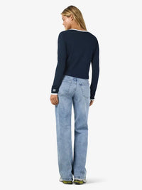 Judy Cardigan - Navy Blazer Detail Noisy May