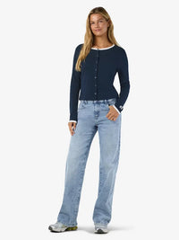 Judy Cardigan - Navy Blazer Detail Noisy May