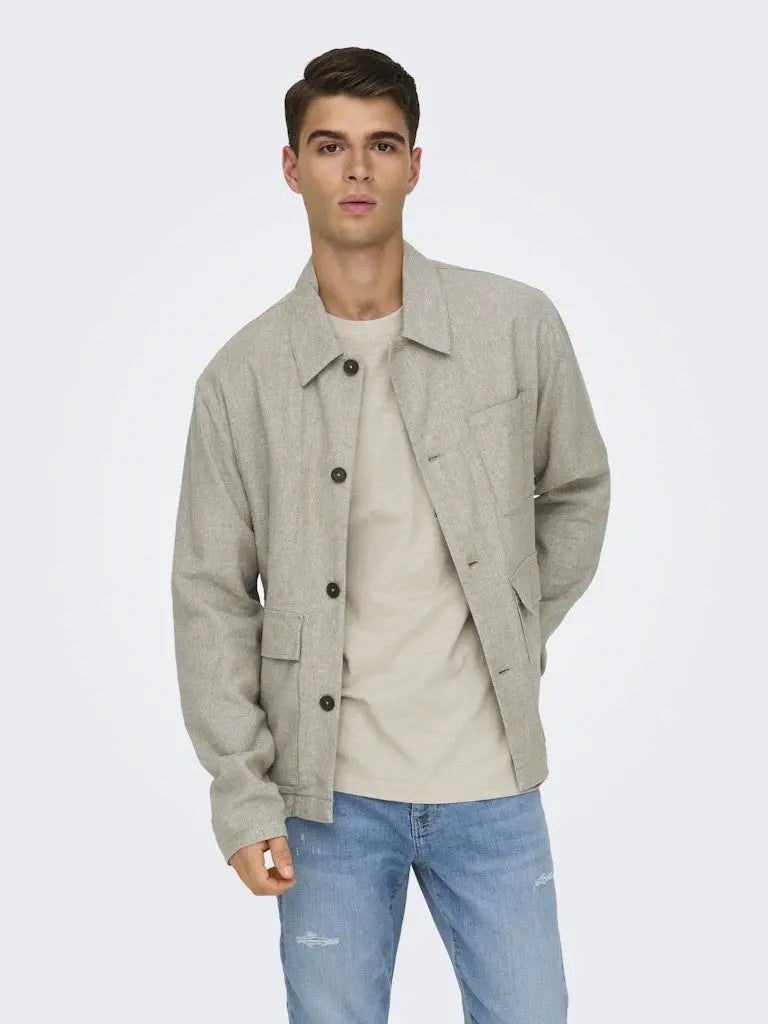 Kane Linjakke - Raw Ecru Only & Sons