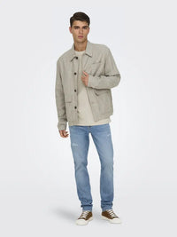 Kane Linjakke - Raw Ecru Only & Sons