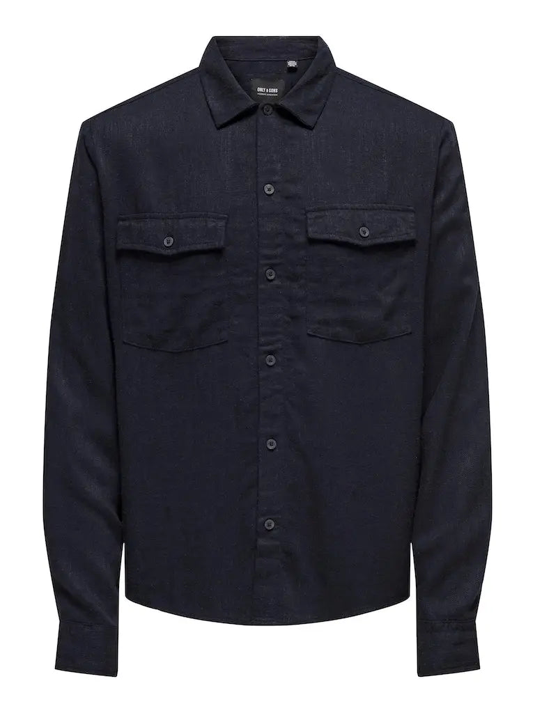 Kari Lin Overshirt 0075 - Dark Navy Only & Sons