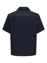 Kari Linskjorte Resort SS - Dark Navy Only & Sons