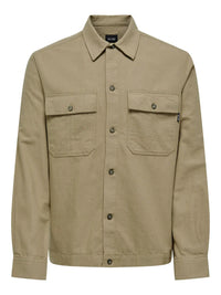 Kennet Lin Overshirt - Chinchilla Only & Sons