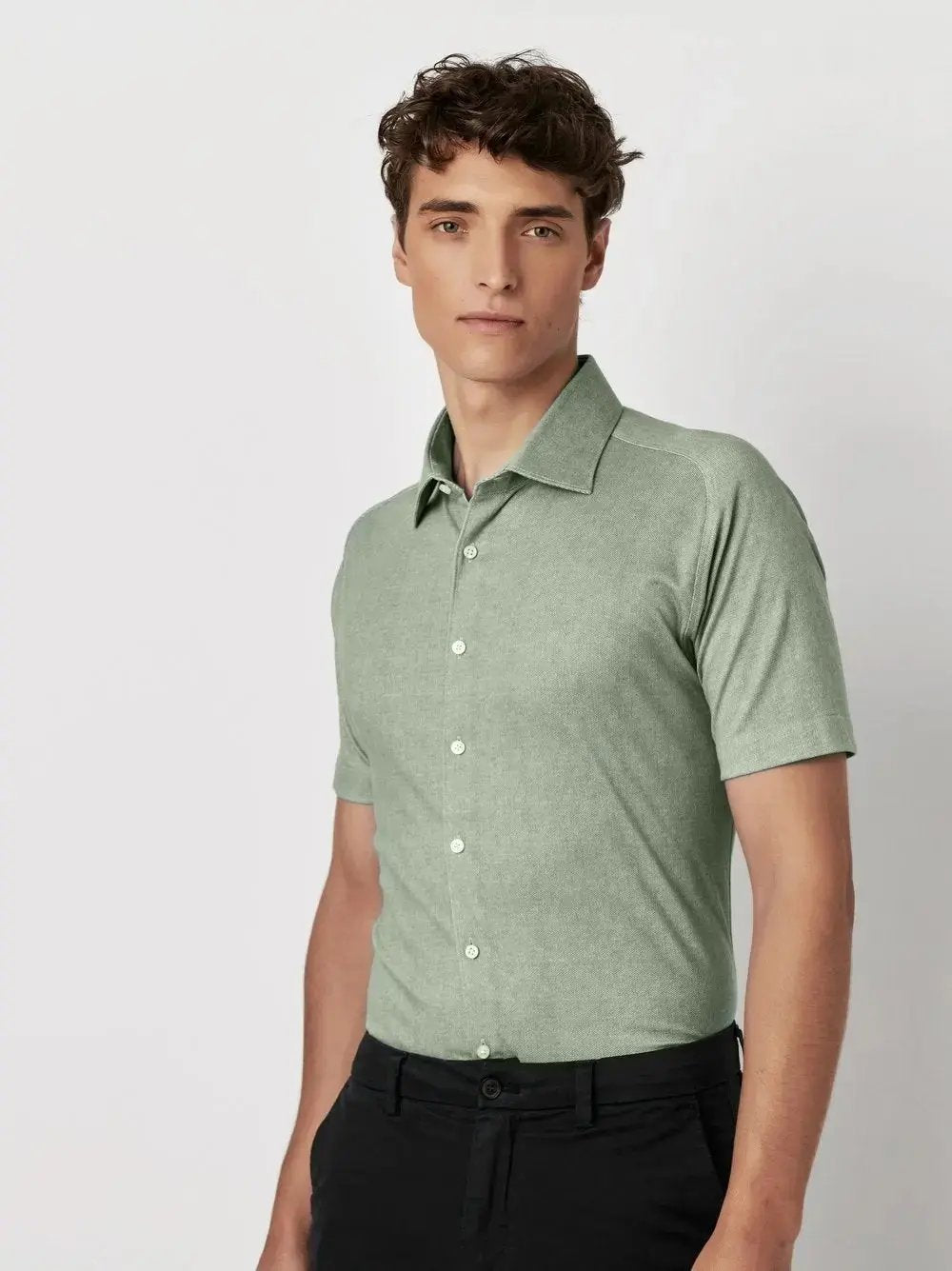 Kent Flex SS Shirt 606 - Green DESOTO