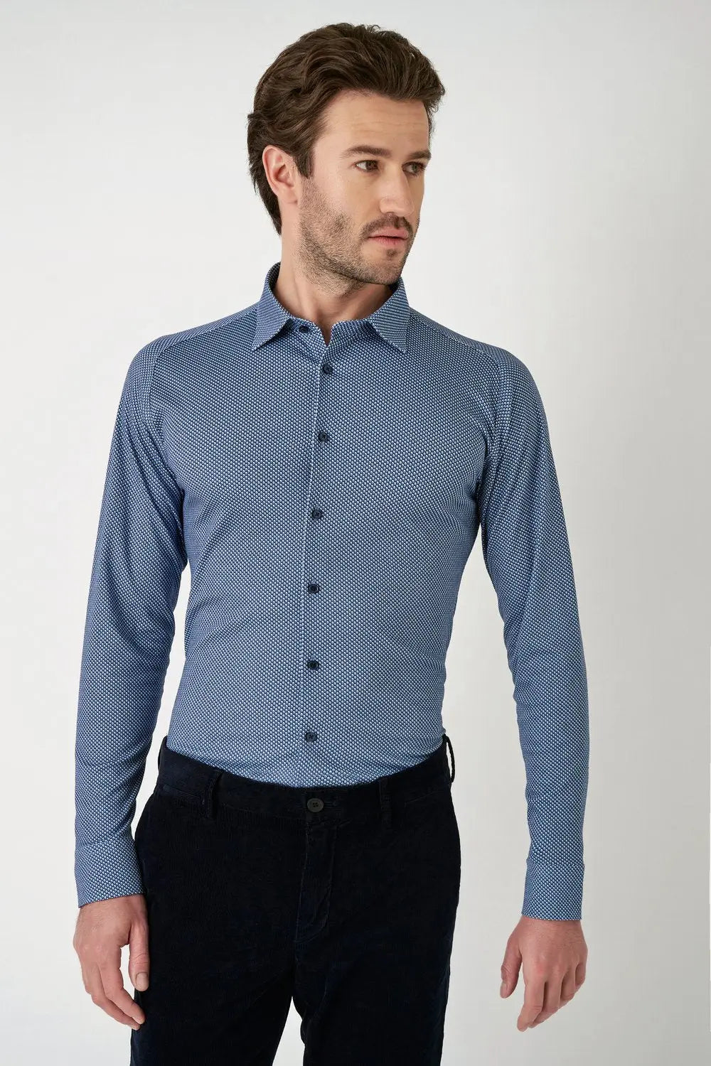 Kent Flex Shirt 522 - Medium Blue DESOTO