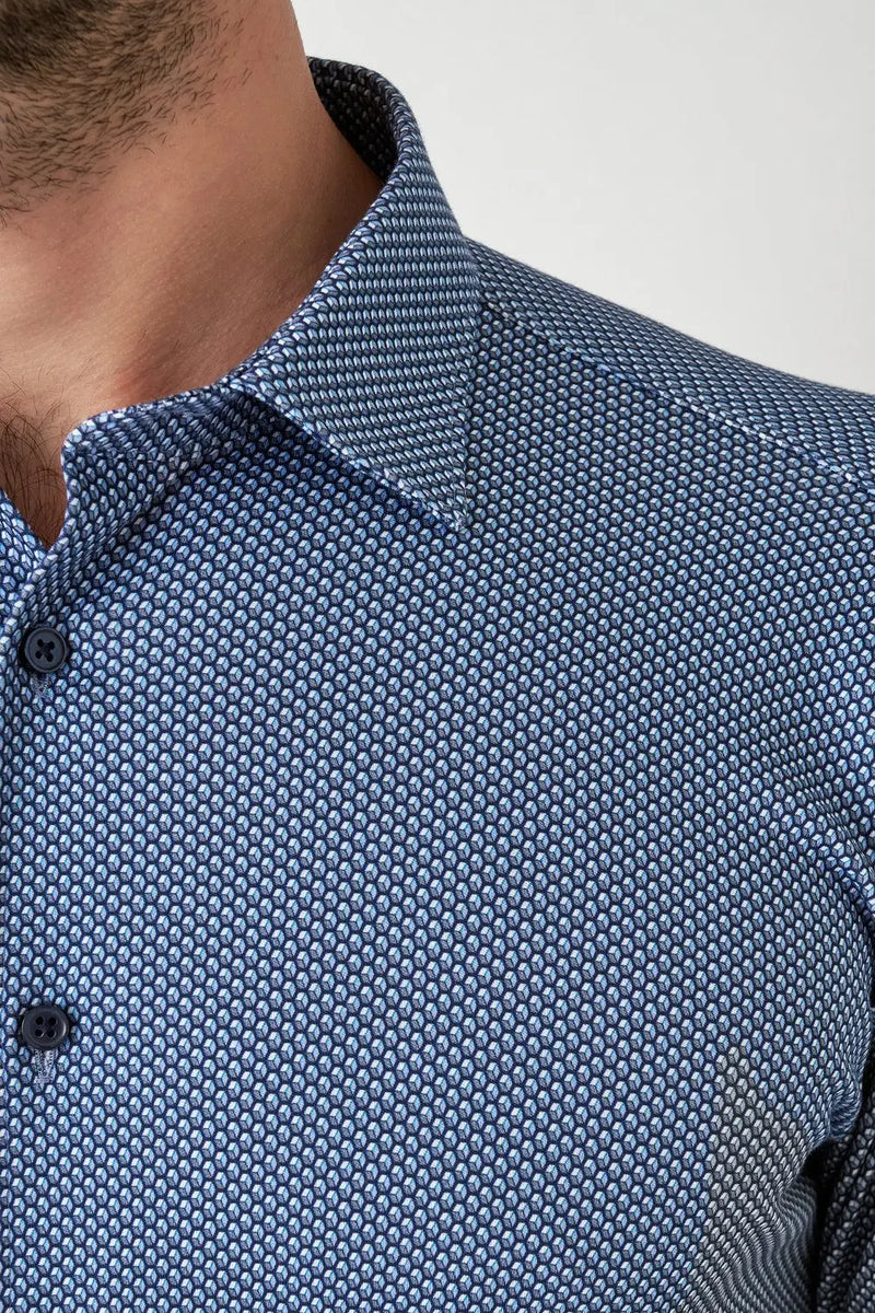 Kent Flex Shirt 522 - Medium Blue DESOTO