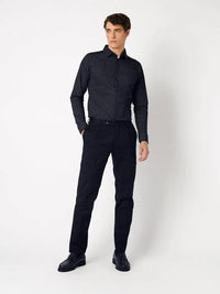 Kent Flex Shirt 581 - Navy Squares DESOTO