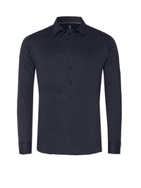 Kent Flex Shirt 581 - Navy Squares DESOTO