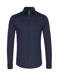 Kent Flex Shirt 598 - Navy Dots DESOTO