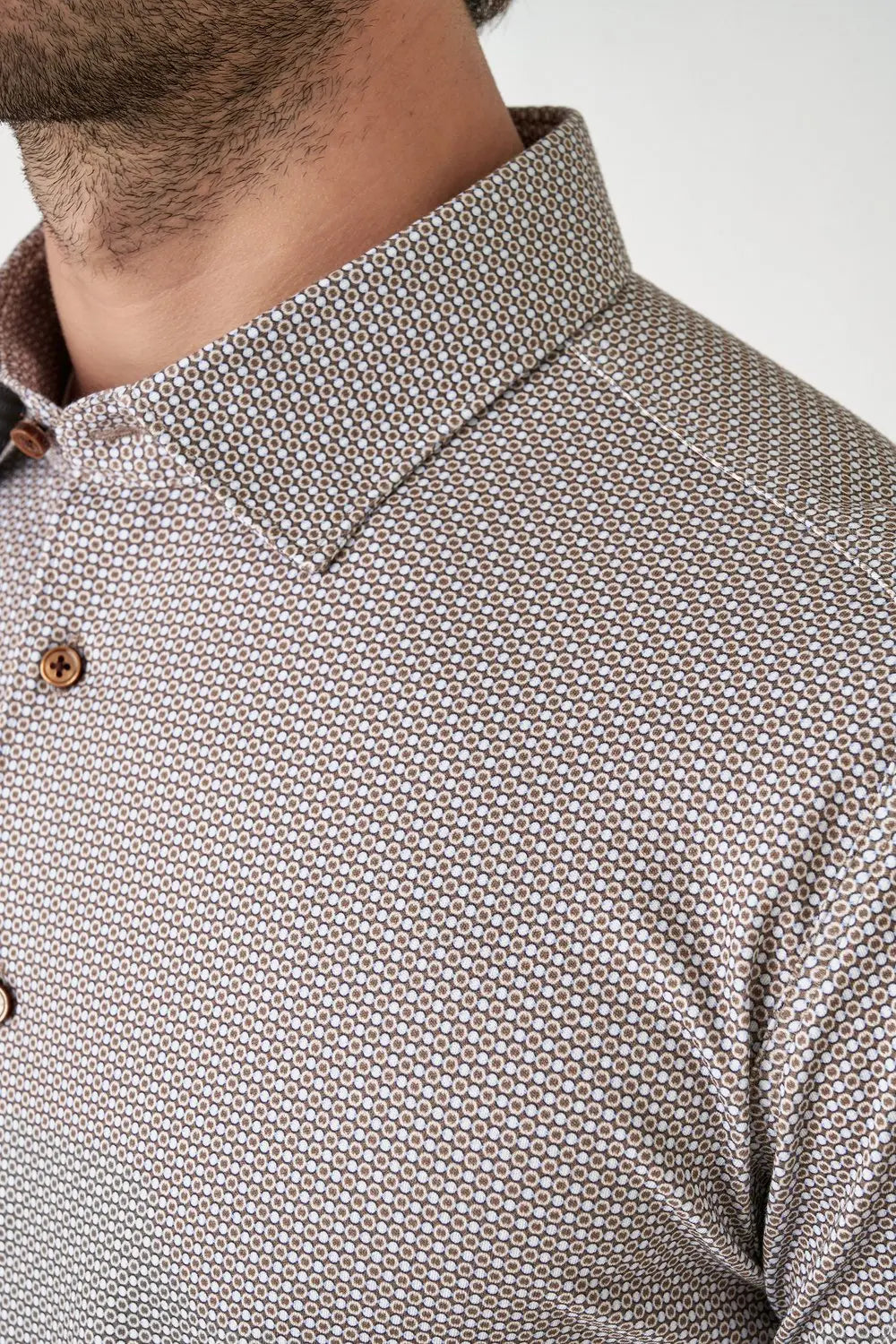 Kent Flex Shirt 872 - Sand DESOTO