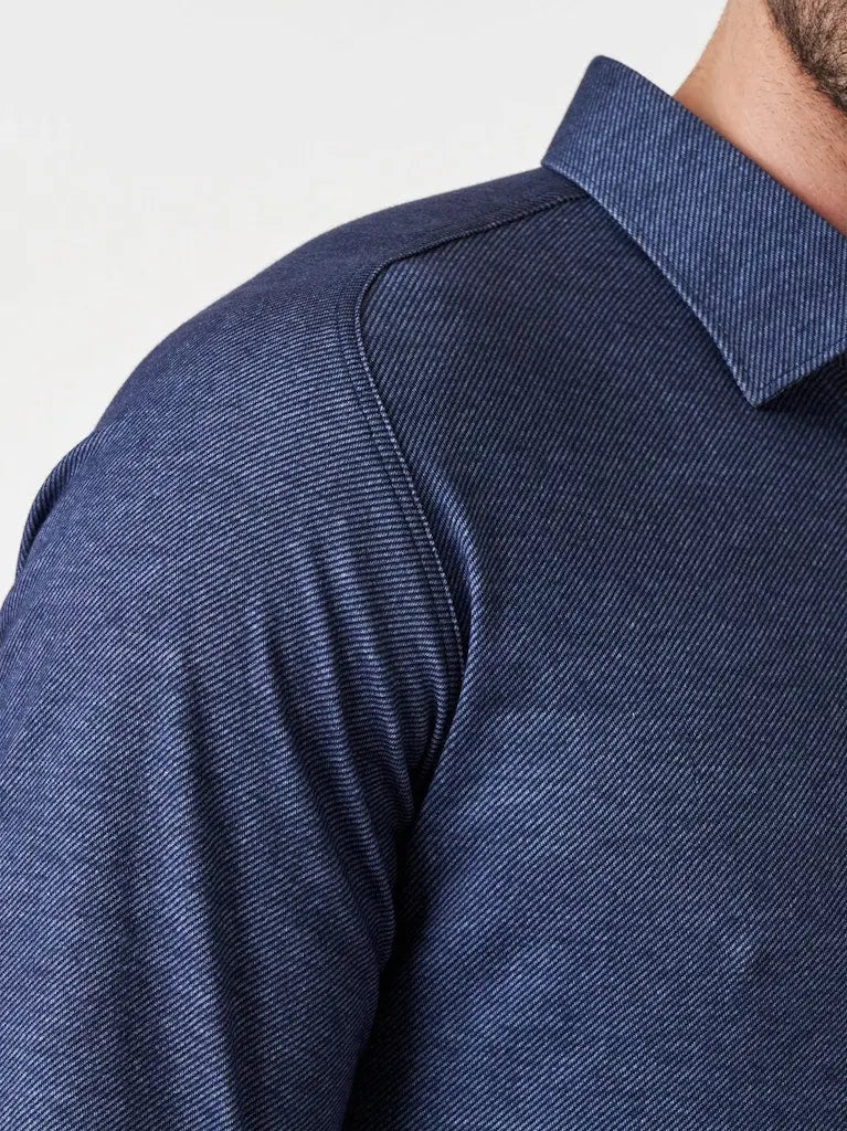 Kent Flex Shirt Twill 581 - Navy Twill DESOTO