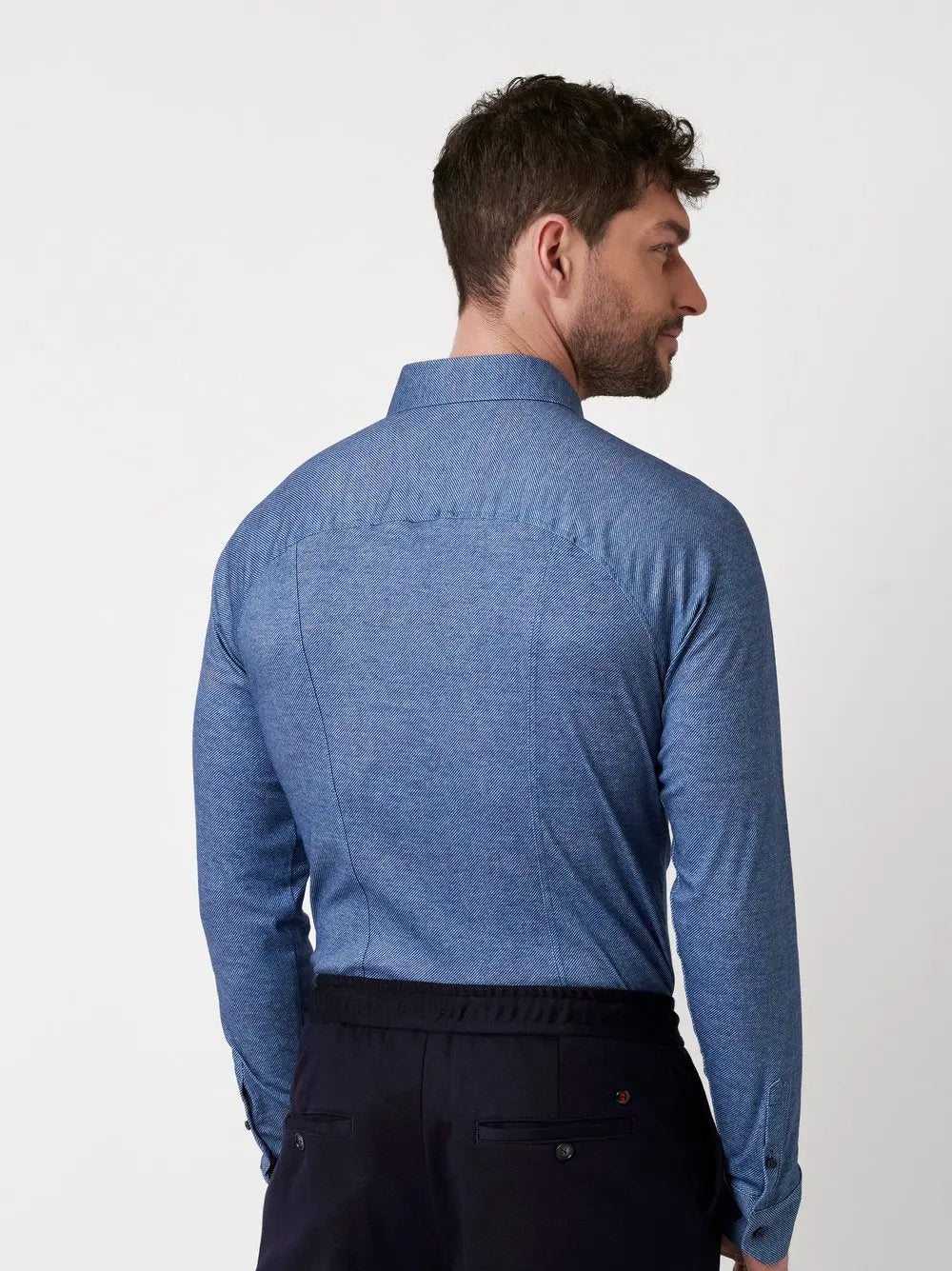 Kent Flex Shirt Twill 594 - Blue Twill DESOTO