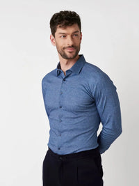 Kent Flex Shirt Twill 594 - Blue Twill DESOTO