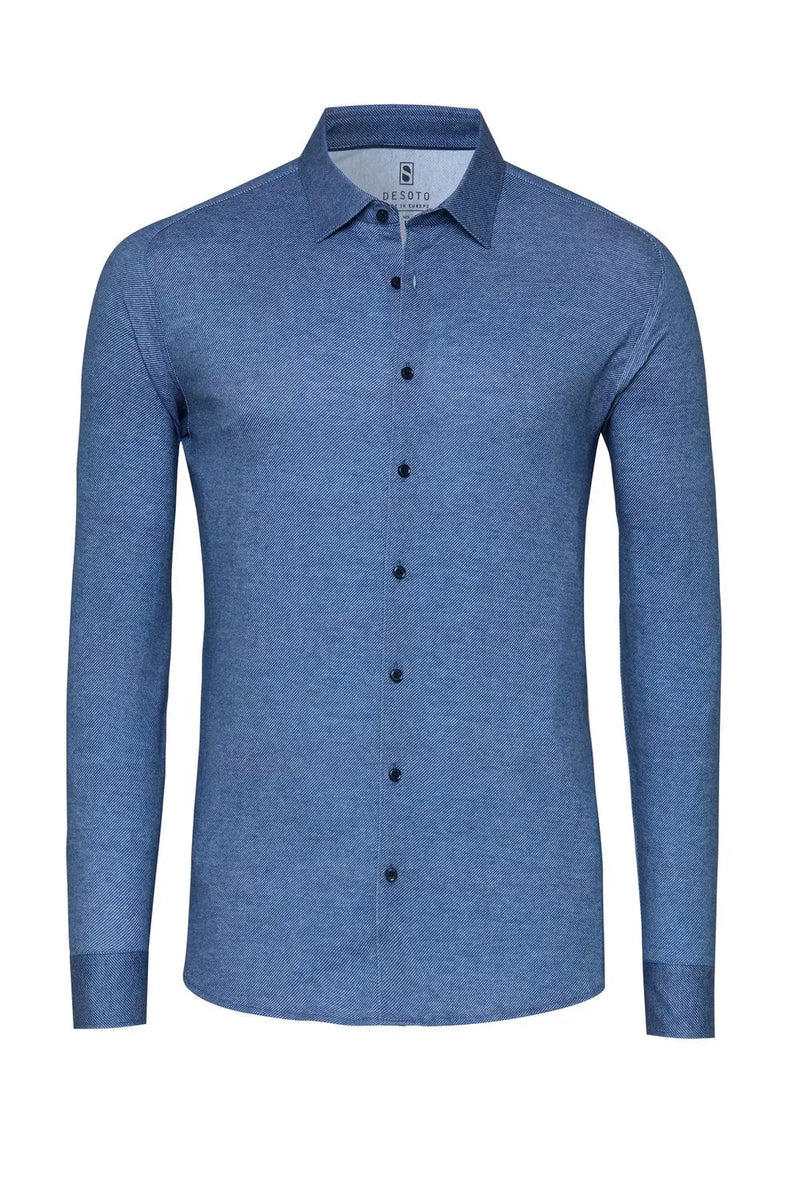 Kent Flex Shirt Twill 594 - Blue Twill DESOTO