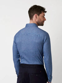 Kent Flex Shirt Twill 594 - Blue Twill DESOTO