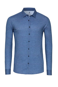 Kent Flex Shirt Twill 594 - Blue Twill DESOTO