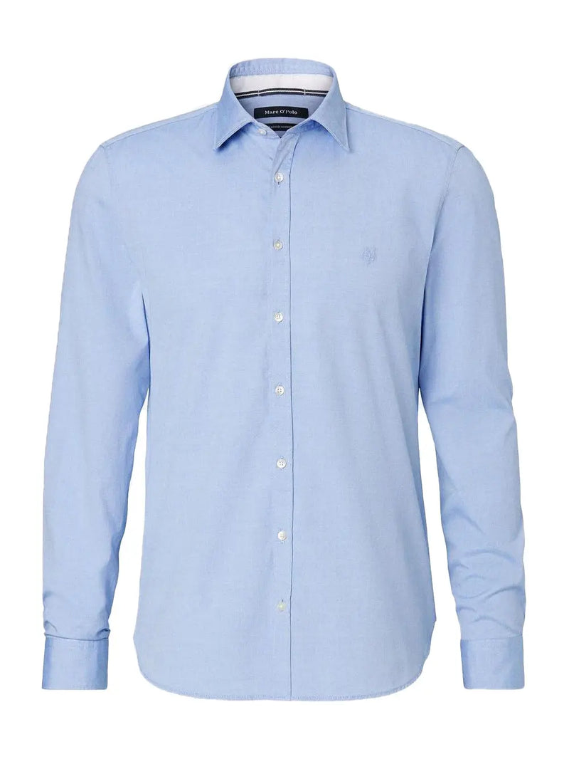 Kent collar Skjorte Organic - Light Blue Marc O'Polo