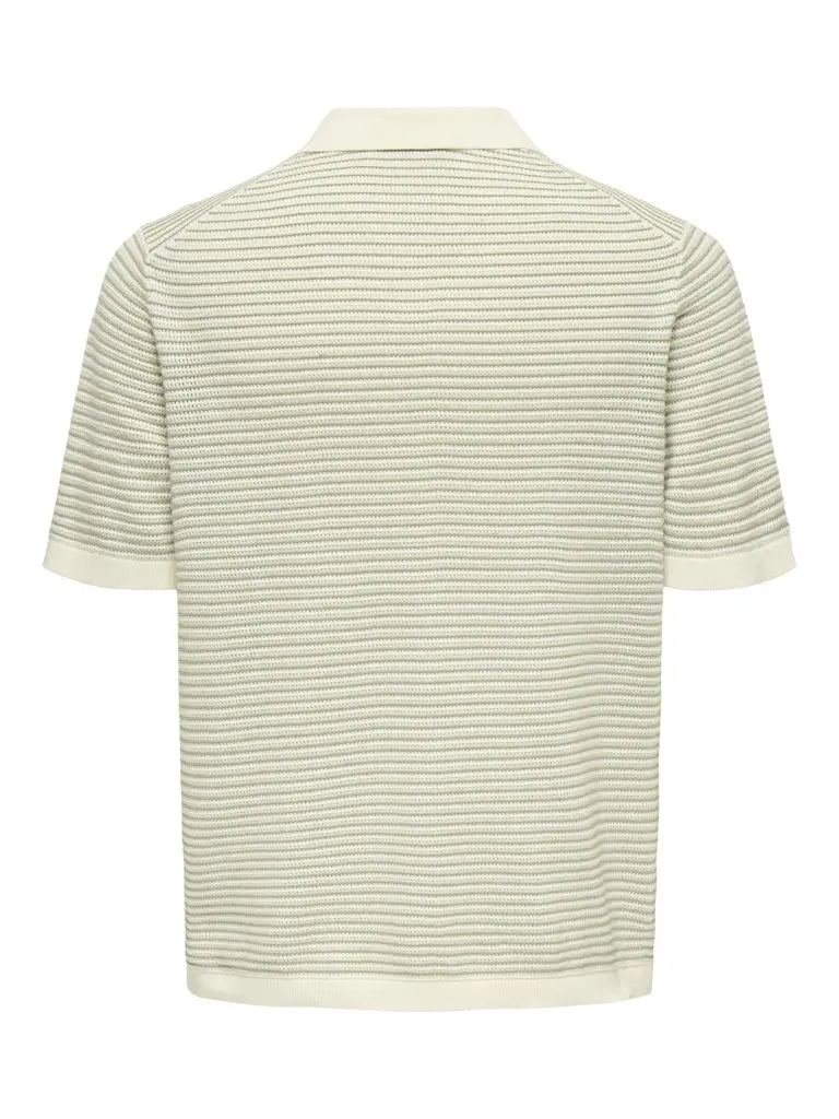 Kian Polo - Egret / Iceberg Green Only & Sons