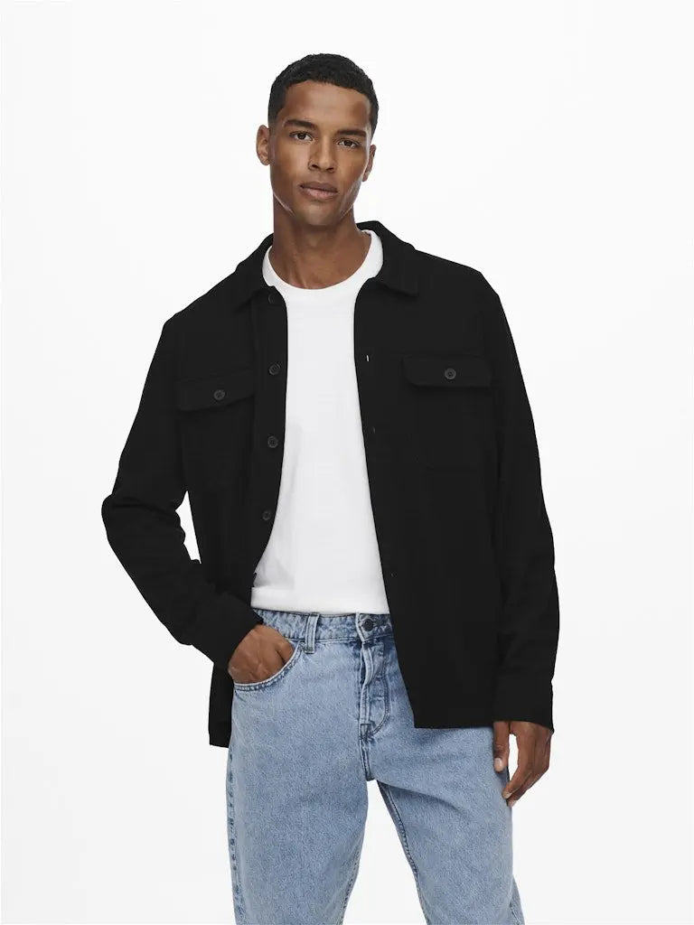 Kodyl Overshirt - Black Only & Sons