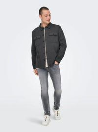 Kodyl Overshirt - Dark Grey Melange Only & Sons