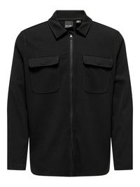 Kodyl Overshirt Full Zip - Black Only & Sons