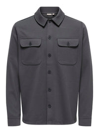 Kodyl Overshirt - Grey Pinstripe Only & Sons