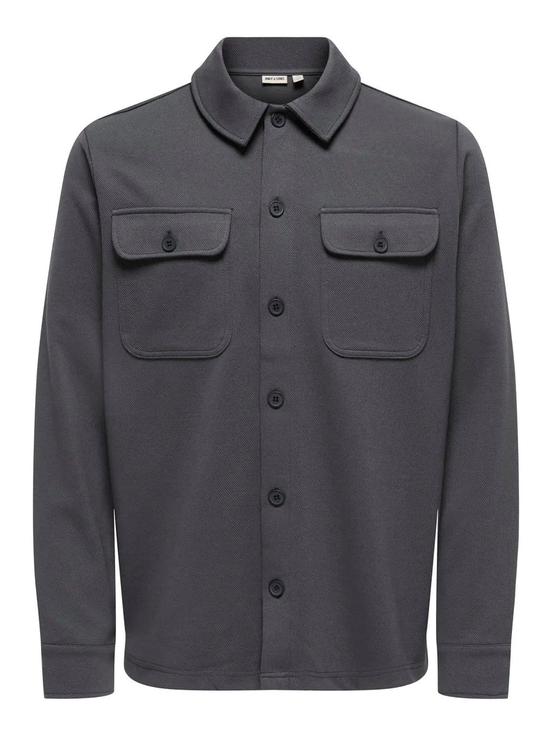 Kodyl Overshirt - Grey Pinstripe Only & Sons