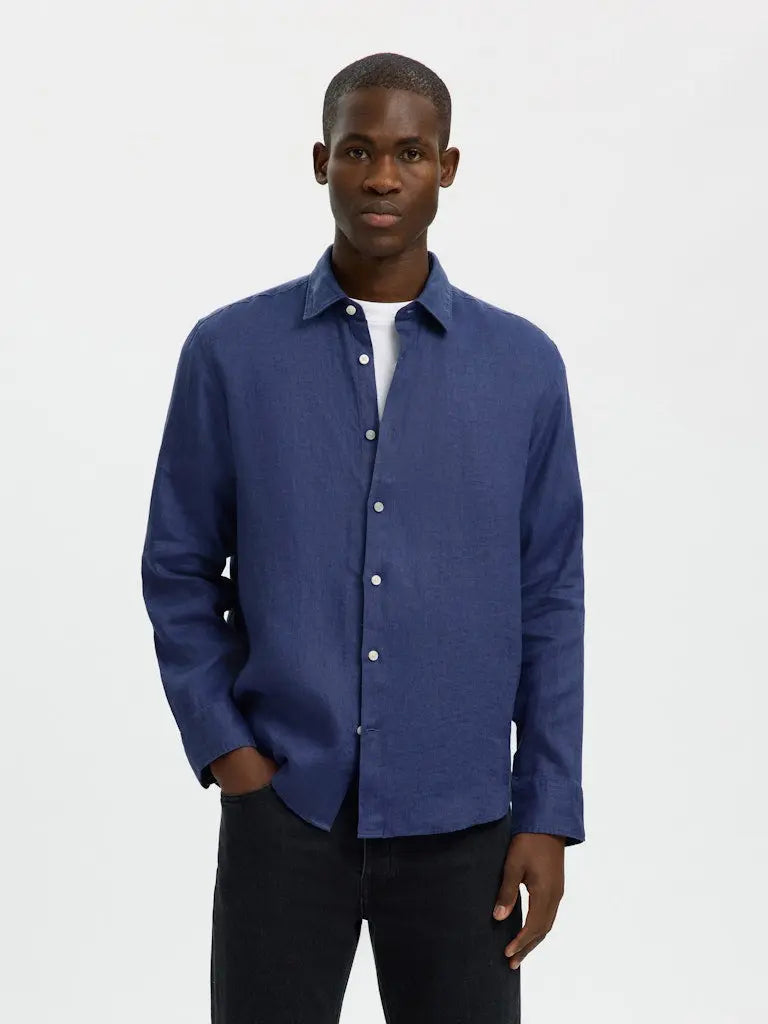 Kylian Regular Linskjorte - Oceana Selected Homme