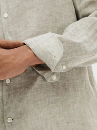 Kylian Regular Linskjorte - Vetiver Selected Homme