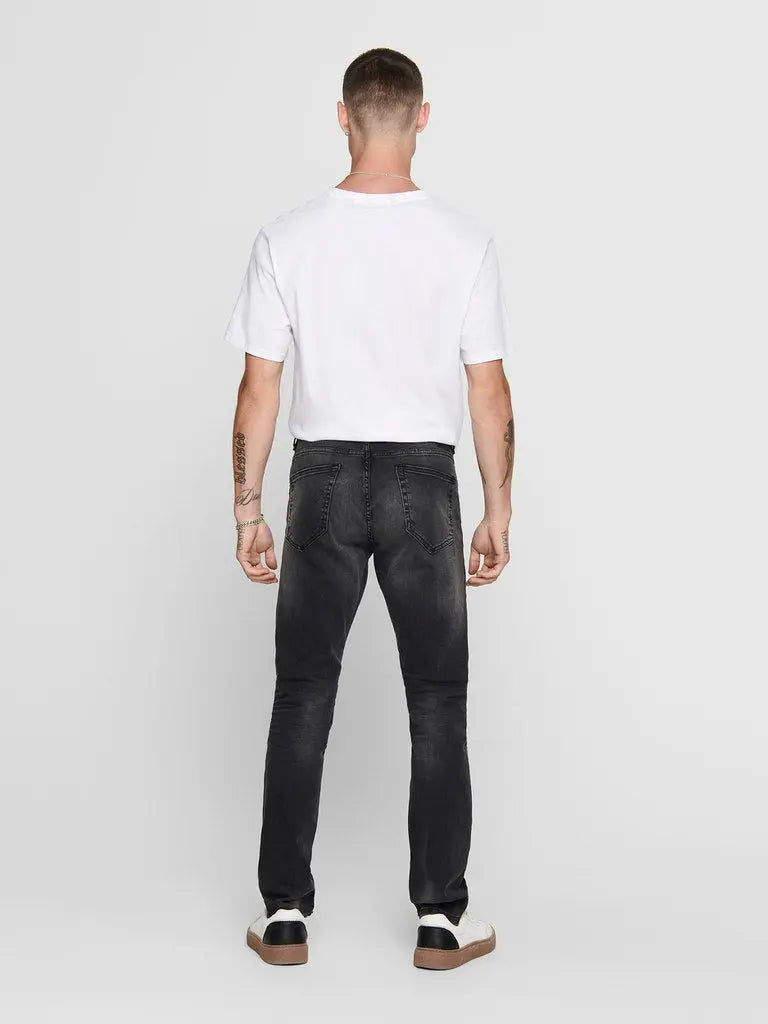 LOOM Flex Jeans Slim 0447 Washed - Black Washed Only & Sons