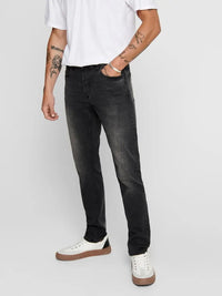 LOOM Flex Jeans Slim 0447 Washed - Black Washed Only & Sons