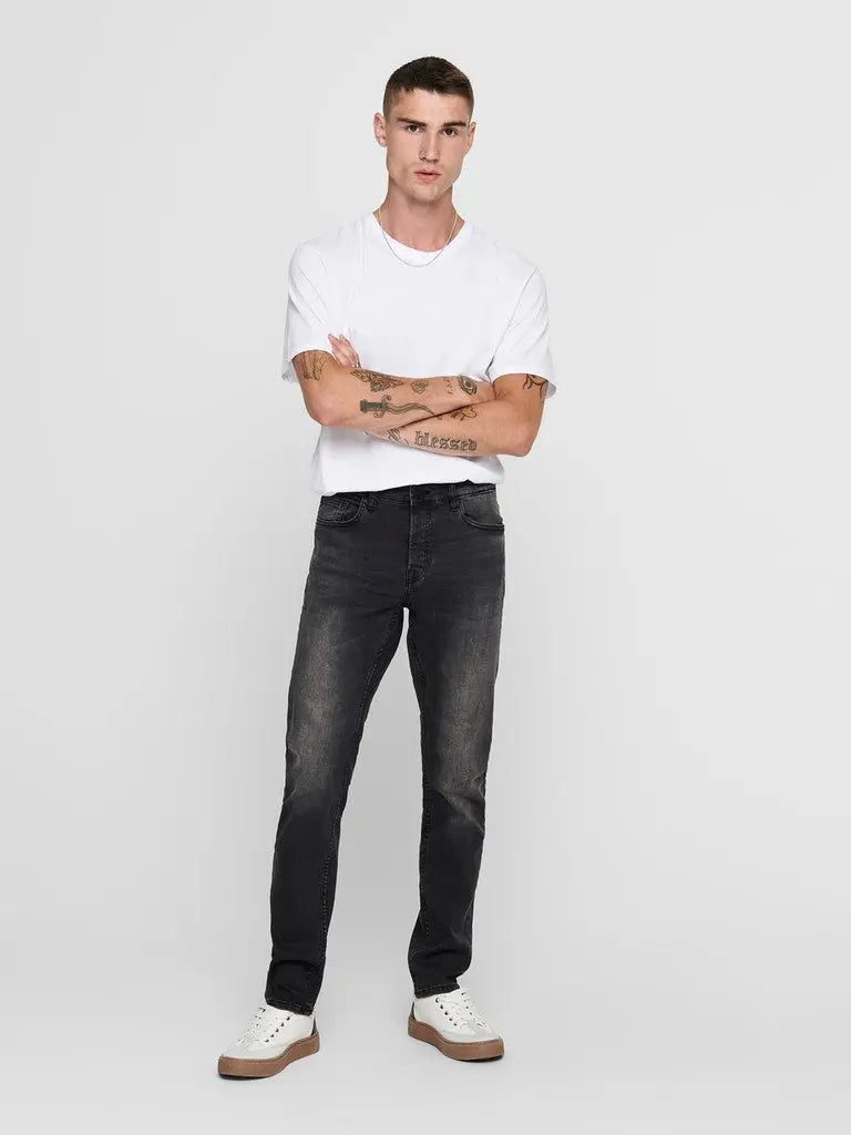 LOOM Flex Jeans Slim 0447 Washed - Black Washed Only & Sons