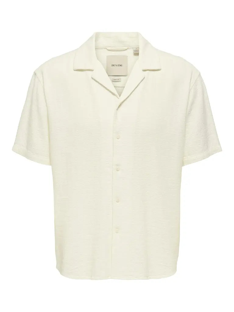 Latham Resort Skjorte - Cloud Dancer Only & Sons