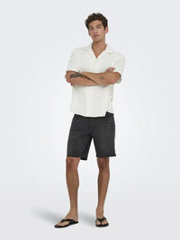 Latham Resort Skjorte - Cloud Dancer Only & Sons