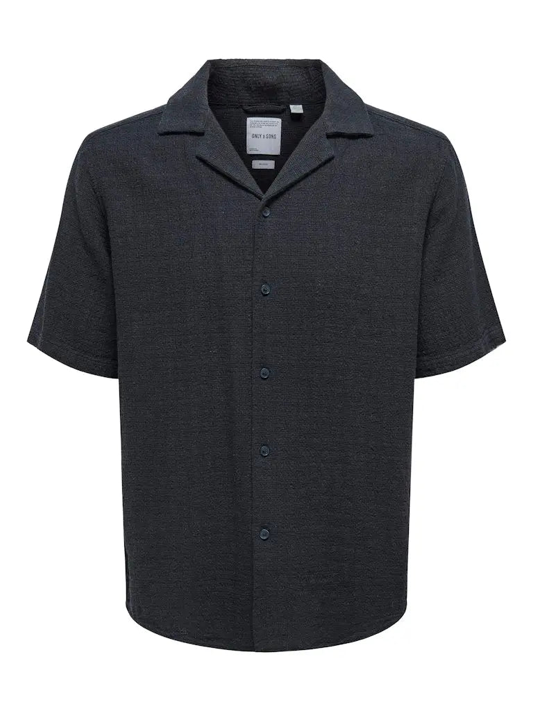 Latham Resort Skjorte - Dark Navy Only & Sons