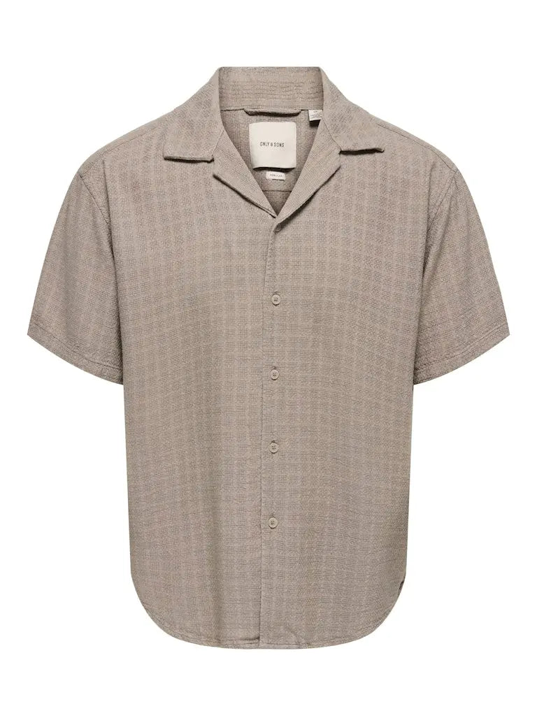 Latham Resort Skjorte - Desert Taupe Only & Sons