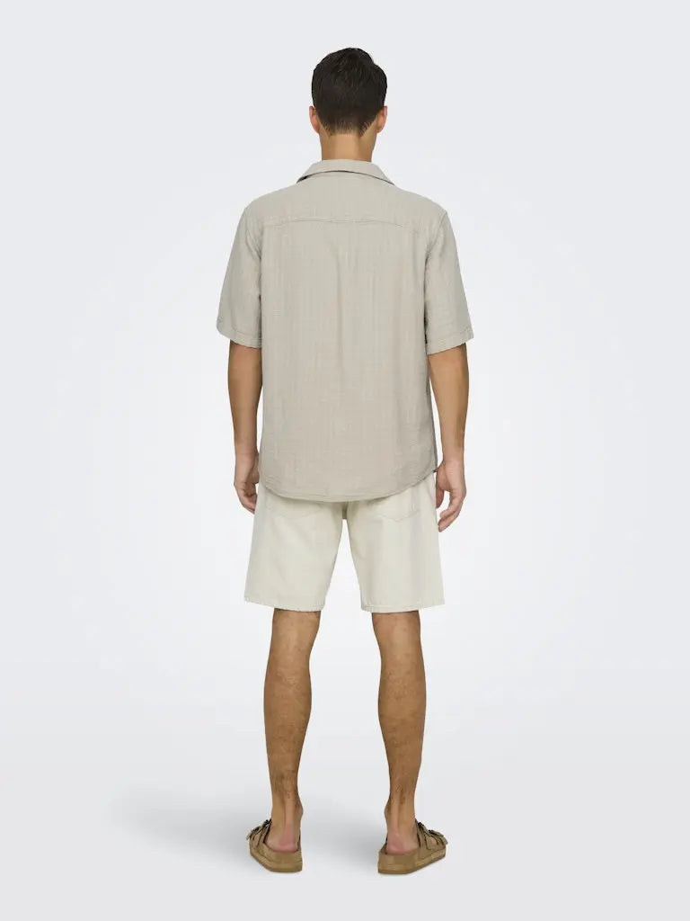 Latham Resort Skjorte - Silver Lining Only & Sons