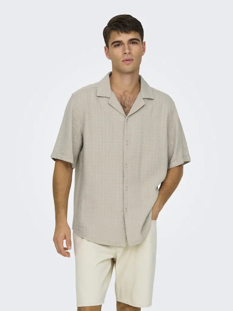 Latham Resort Skjorte - Silver Lining Only & Sons
