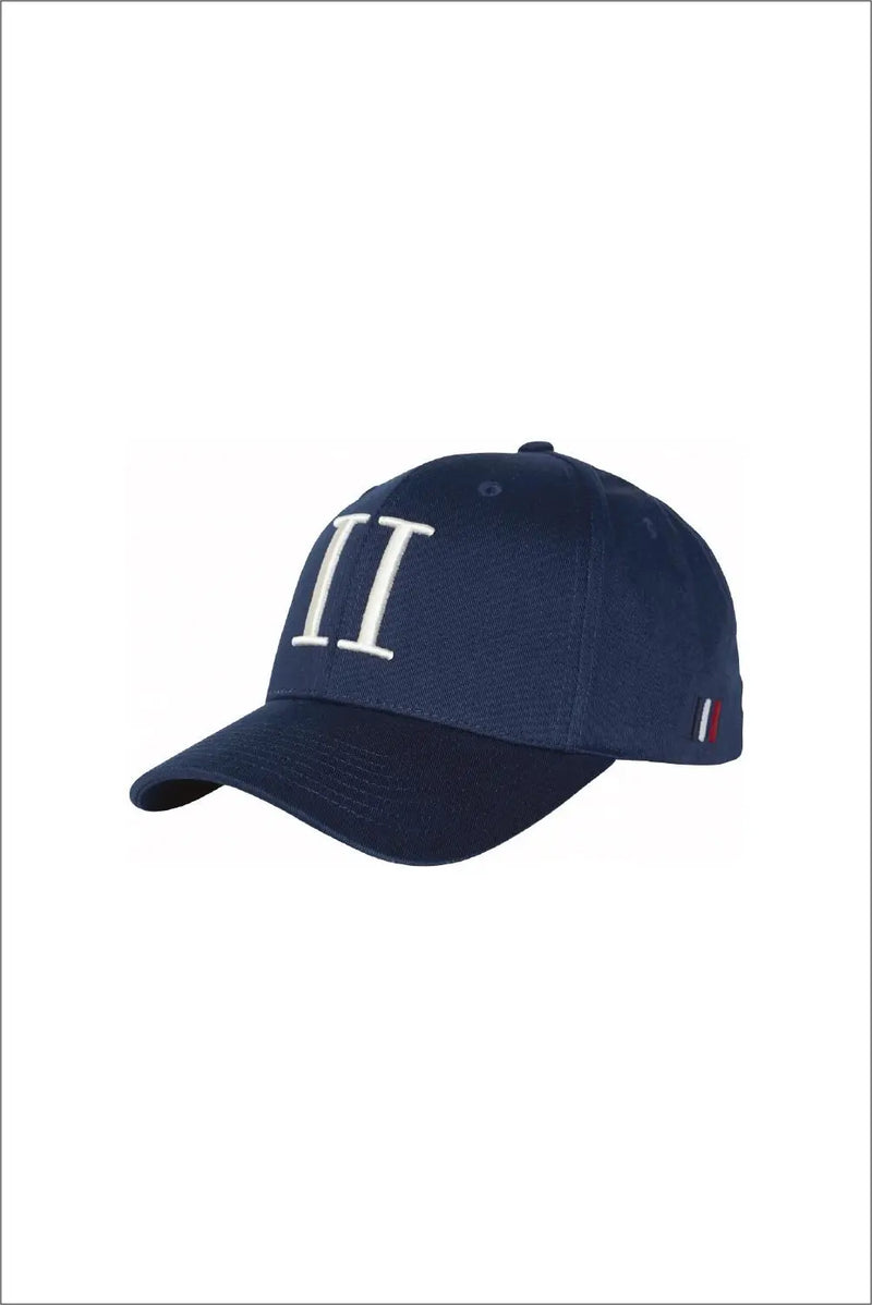 Les Deux Baseball Caps Suede - Dark Navy/White Les Deux