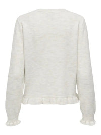 Letty Cardigan - Cloud Dancer Detail JDY