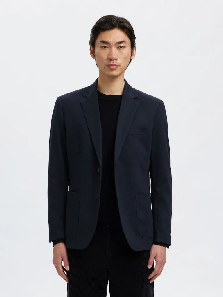 Lewis Jersey Blazer - Dark Navy Selected Homme