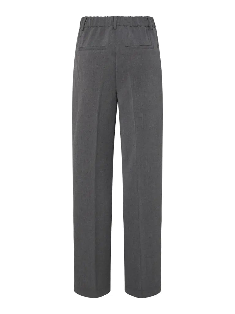 Likka Wide Pants - Dark Grey Melange Y.A.S