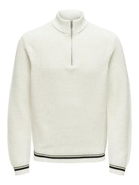 Lima Genser Half Zip - Cloud Dancer Only & Sons