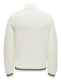 Lima Genser Half Zip - Cloud Dancer Only & Sons