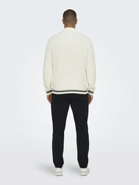 Lima Genser Half Zip - Cloud Dancer Only & Sons